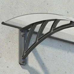 Palram Canopia Neo 4050 Grey Twinwall Door Canopy -Halls || Lifetime || Keter Sales 703856 02