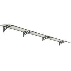 Palram Canopia Neo 4050 Grey Twinwall Door Canopy -Halls || Lifetime || Keter Sales 703856 03