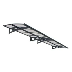 Palram Canopia Herald 4460 Black Door Canopy -Halls || Lifetime || Keter Sales 703921 palram herald 4460 door canopy black cutout