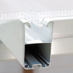 10x18 Palram Canopia SanRemo White Lean-To Conservatory -Halls || Lifetime || Keter Sales 703992 palram supremo lean to conservatory 3x5 46 white click and lock1