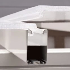 10x18 Palram Canopia SanRemo White Lean-To Conservatory -Halls || Lifetime || Keter Sales 703992 palram supremo lean to conservatory 3x5 46 white click and lock2