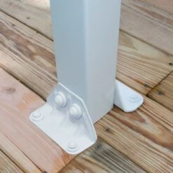 10' X 32' Palram Canopia Olympia White Patio Cover With Clear Panels (2.95m X 9.80m) -Halls || Lifetime || Keter Sales 704361 10x32 palram olympia white patio cover clear panels close up2 min 1