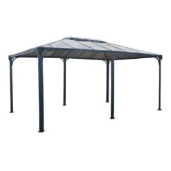 16x12 Palram Canopia Martinique 5000 Grey Garden Gazebo -Halls || Lifetime || Keter Sales 704672 palram martinique 5000 grey garden gazebo cutout1