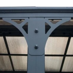 16x12 Palram Canopia Martinique 5000 Grey Garden Gazebo -Halls || Lifetime || Keter Sales 704672 palram martinique 5000 grey garden gazebo leg1