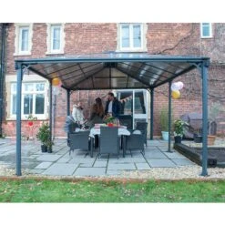 16x12 Palram Canopia Martinique 5000 Grey Garden Gazebo -Halls || Lifetime || Keter Sales 704672 palram martinique 5000 grey garden gazebo no3