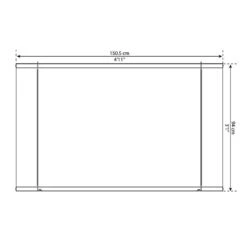 Palram Canopia Nancy 1500 Grey Door Canopy -Halls || Lifetime || Keter Sales 704743 palram nancy 1500 door canopy grey drawing2