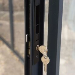 12x12 Palram Canopia Ledro 3600 Enclosed Grey Gazebo 29 12x12 Palram Canopia Ledro 3600 Enclosed Grey Gazebo -Halls || Lifetime || Keter Sales 704745 palram ledro 3600 enclosed grey gazebo lock