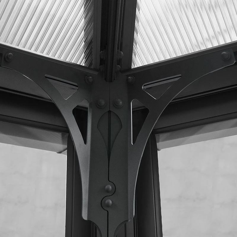 12x12 Palram Canopia Ledro 3600 Enclosed Grey Gazebo 10 12x12 Palram Canopia Ledro 3600 Enclosed Grey Gazebo - Image 10