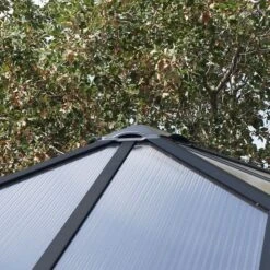 12x12 Palram Canopia Ledro 3600 Enclosed Grey Gazebo 27 12x12 Palram Canopia Ledro 3600 Enclosed Grey Gazebo -Halls || Lifetime || Keter Sales 704745 palram ledro 3600 enclosed grey gazebo vent