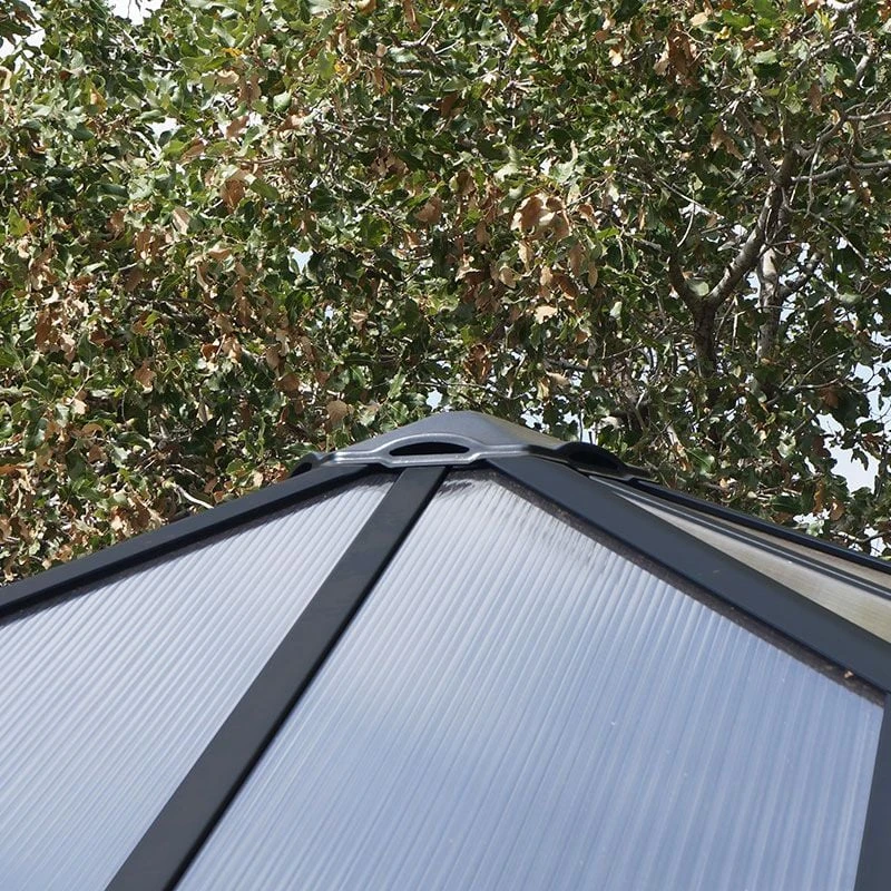 12x12 Palram Canopia Ledro 3600 Enclosed Grey Gazebo 12 12x12 Palram Canopia Ledro 3600 Enclosed Grey Gazebo - Image 12