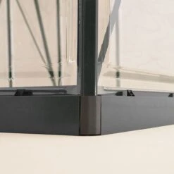 6' X 4' Palram Canopia Harmony Grey Greenhouse (1.85m X 1.26m) -Halls || Lifetime || Keter Sales 705163 harmony 6x4 grey close up1 min 1