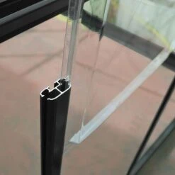 6' X 4' Palram Canopia Harmony Grey Greenhouse (1.85m X 1.26m) -Halls || Lifetime || Keter Sales 705163 harmony 6x4 grey close up5 min 1