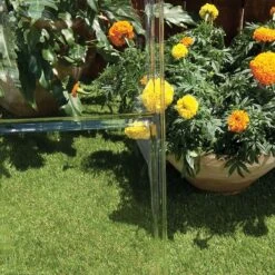 6' X 4' Palram Canopia Harmony Grey Greenhouse (1.85m X 1.26m) -Halls || Lifetime || Keter Sales 705163 harmony 6x4 grey close up6 min 1