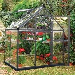 6' X 4' Palram Canopia Harmony Grey Greenhouse (1.85m X 1.26m)