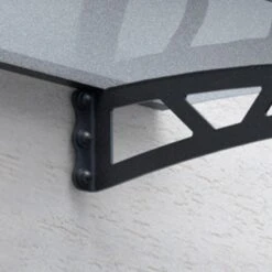 10' X 3' Palram Canopia Altair 3000 Grey Door Canopy (3.02m X 0.92m) 13 10' X 3' Palram Canopia Altair 3000 Grey Door Canopy (3.02m X 0.92m) -Halls || Lifetime || Keter Sales 705580 canopy altair 3000 grey clear close up4 min 1