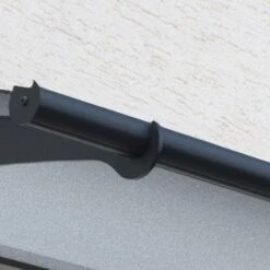 15' X 3' Palram Canopia Altair 4500 Grey Door Canopy (4.54m X 0.92m) -Halls || Lifetime || Keter Sales 705595 canopy altair 4500 grey clear close up1 min 1