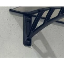 Palram Canopia Neo 2360 Grey Twinwall Door Canopy -Halls || Lifetime || Keter Sales 705608 palram canopia neo 2360 grey twinwall door canopy close up3 min