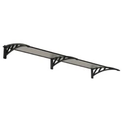 Palram Canopia Neo 2360 Grey Twinwall Door Canopy -Halls || Lifetime || Keter Sales 705608 palram canopia neo 2360 grey twinwall door canopy cutout min