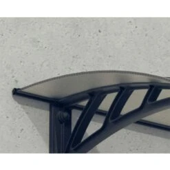 Palram Canopia Neo 3540 Grey Twinwall Door Canopy -Halls || Lifetime || Keter Sales 705609 palram canopia neo 3540 grey twinwall door canopy close up1 min