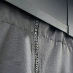 Palram Canopia Gazebo Curtains Set For Dallas 4900 Garden Gazebo -Halls || Lifetime || Keter Sales 706598 palram gazebo curtains for dallas 4900 gazebo close up3 min