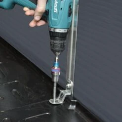 6' X 5' Palram Canopia Rubicon Double Door Plastic Garden Shed - Dark Grey (1.85m X 1.53m) -Halls || Lifetime || Keter Sales 706806bun 6x5 palram rubicon dd plastic shed grey close up1 min