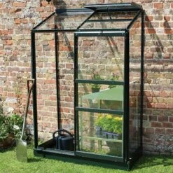 4'4 X 2'4 Halls Green Wall Garden 24 Greenhouse (1.32 X 0.69m)