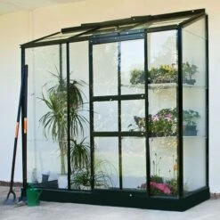 6'5 X 2'4 Halls Green Wall Garden 26 Greenhouse (1.94 X 0.69m)