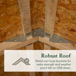 10' X 6' Forest 4Life 25yr Guarantee Overlap Pressure Treated Windowless Double Door Apex Wooden Shed (3.01m X 1.99m) -Halls || Lifetime || Keter Sales 7 4life robust roof 20 2