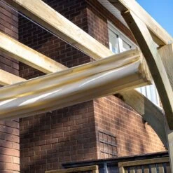 Forest Ultima Wooden Garden Pergola With Retractable Canopy 8' X 8' -Halls || Lifetime || Keter Sales 8 uperg24chd feature4 min