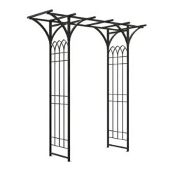 Panacea Gothic Metal Garden Arch 6'9 X 3'9 -Halls || Lifetime || Keter Sales 84312 panacea gothic metal garden arch 6 9 x 3 9 cutout min