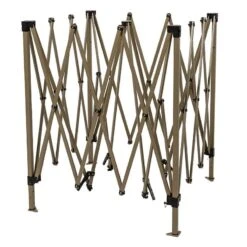 13' X 13' Garden Must Haves Got It Covered Pop Up Gazebo - Brown (4m X 4m) -Halls || Lifetime || Keter Sales 84800 gmh gic taupe gazebo feature1 min