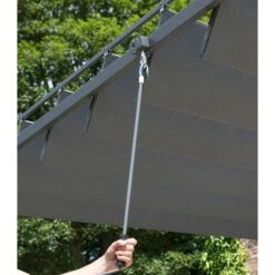 10' X 10' Garden Must Haves Pandora Leaf Adjustable Garden Gazebo (3m X 3m) -Halls || Lifetime || Keter Sales 84913 gmh 3m pandora leaf gazebo feature1 min