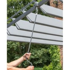 10' X 10' Garden Must Haves Pandora Leaf Adjustable Garden Gazebo (3m X 3m) -Halls || Lifetime || Keter Sales 84913 gmh 3m pandora leaf gazebo feature2 min