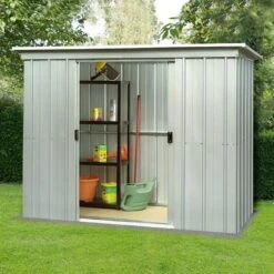 6' X 4' Yardmaster Pent Metal Shed 64PZ (1.98m X 1.19m)