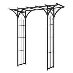 Panacea Finials Metal Garden Arch 7' X 6'3 -Halls || Lifetime || Keter Sales 89088 panacea finials metal garden arch 7 x 6 3 cutout min