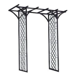 Panacea Lattice Metal Garden Arch 6'9 X 3'9 -Halls || Lifetime || Keter Sales 89089 cutout min