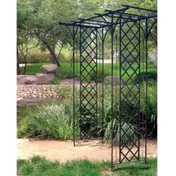 Panacea Lattice Metal Garden Arch 6'9 X 3'9