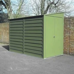 9' X 5' Trimetals Titan 950 Pent Metal Lean To Shed (2.63m X 1.54m)