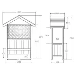 Pantheon Artemis Garden Arbour With Seat 5 Pantheon Artemis Garden Arbour With Seat -Halls || Lifetime || Keter Sales artemis tech