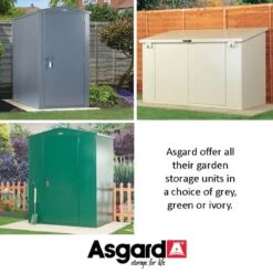 5' X 3' Asgard Securestore Metal Shed (1.5m X 0.95m) -Halls || Lifetime || Keter Sales asgard colour swatch carousel image min 1 76