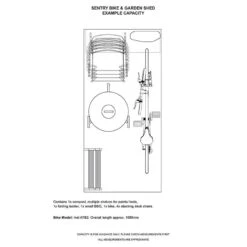 3'6 X 7'4 Asgard Sentry Slimline Metal Shed (1.06m X 2.23m) -Halls || Lifetime || Keter Sales asgen 3x7 asgard sentry slimline metal shed drawing4 min 2