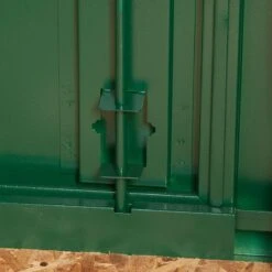 5'2 X 3'7 Asgard Flexistore 1511 Metal Shed (1.58m X 1.1m) -Halls || Lifetime || Keter Sales asgfs1511 5x4 asgard flexistore 1511 metal storage close up11 min 1