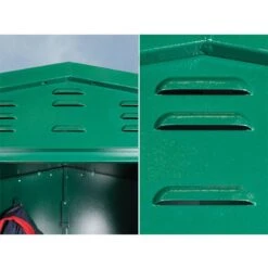 5'2 X 3'7 Asgard Flexistore 1511 Metal Shed (1.58m X 1.1m) -Halls || Lifetime || Keter Sales asgfs1511 5x4 asgard flexistore 1511 metal storage close up14 min 1