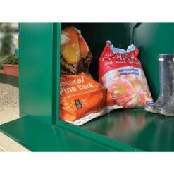 5'2 X 3'7 Asgard Flexistore 1511 Metal Shed (1.58m X 1.1m) -Halls || Lifetime || Keter Sales asgfs1511 5x4 asgard flexistore 1511 metal storage close up2 min 1