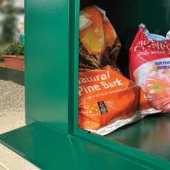 5'2 X 7'4 Asgard Flexistore 1522 Metal Shed (1.58m X 2.24m) -Halls || Lifetime || Keter Sales asgfs1522 5x7 asgard flexistore 1522 metal storage close up1 min 1