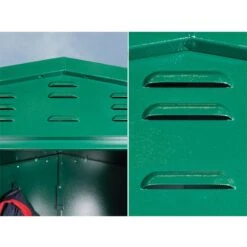 5'2 X 7'4 Asgard Flexistore 1522 Metal Shed (1.58m X 2.24m) -Halls || Lifetime || Keter Sales asgfs1522 5x7 asgard flexistore 1522 metal storage close up13 min 1