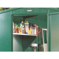 5'2 X 7'4 Asgard Flexistore 1522 Metal Shed (1.58m X 2.24m) -Halls || Lifetime || Keter Sales asgfs1522 5x7 asgard flexistore 1522 metal storage close up4 min 1