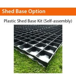 8'3 X 4' Mercia Shiplap Pent Wooden Garden Shed (2.51m X 1.21m) -Halls || Lifetime || Keter Sales base option plastic base 9 3