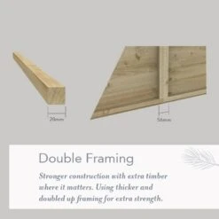 6' X 4' Forest Beckwood 25yr Guarantee Shiplap Pressure Treated Reverse Apex Wooden Shed (1.88m X 1.34m) -Halls || Lifetime || Keter Sales beckwood double framing usp 1 17