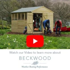 10' X 6' Forest Beckwood 25yr Guarantee Shiplap Pressure Treated Double Door Reverse Apex Wooden Shed (3.01m X 1.99m) -Halls || Lifetime || Keter Sales beckwood video thumbnail image 1 38